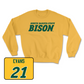 Gold Women's Basketball Bison Crew Youth Small / Elle Evans | #21