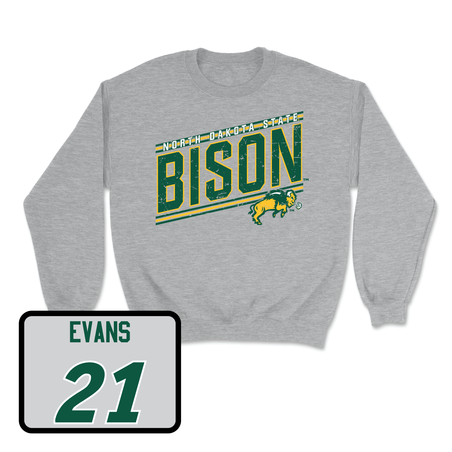 Sport Grey Women's Basketball Vintage Crew Youth Small / Elle Evans | #21