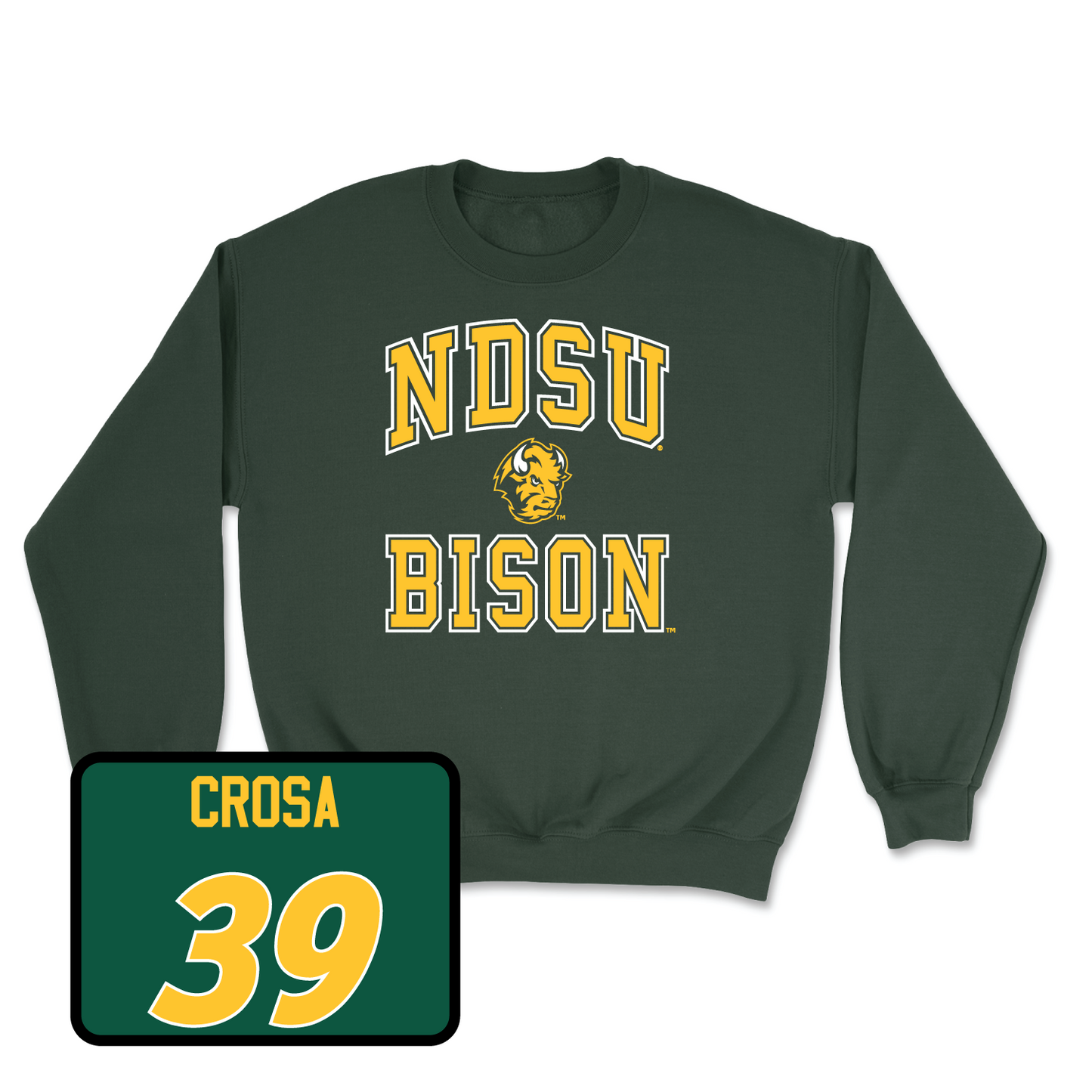 Green Football College Crew Large / Griffin Crosa | #39