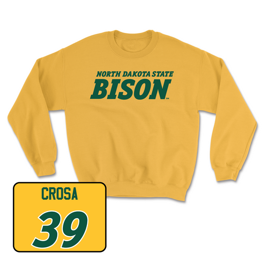Gold Football Bison Crew Small / Griffin Crosa | #39