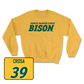 Gold Football Bison Crew Youth Large / Griffin Crosa | #39