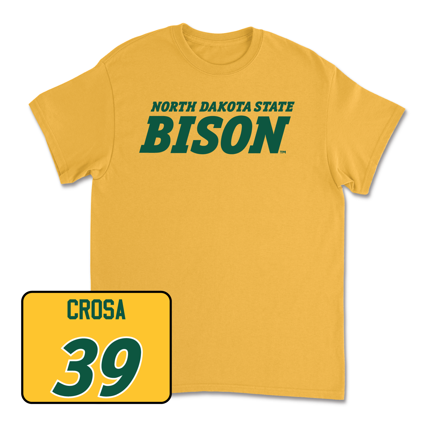 Gold Football Bison Tee X-Large / Griffin Crosa | #39