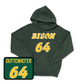 Green Football Player Hoodie 2 Youth Medium / Jaxon Duttenhefer | #64