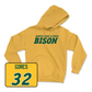 Gold Football Bison Hoodie 2 Youth Small / John Gores | #32