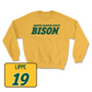 Gold Football Bison Crew Youth Small / Jake Lippe | #19