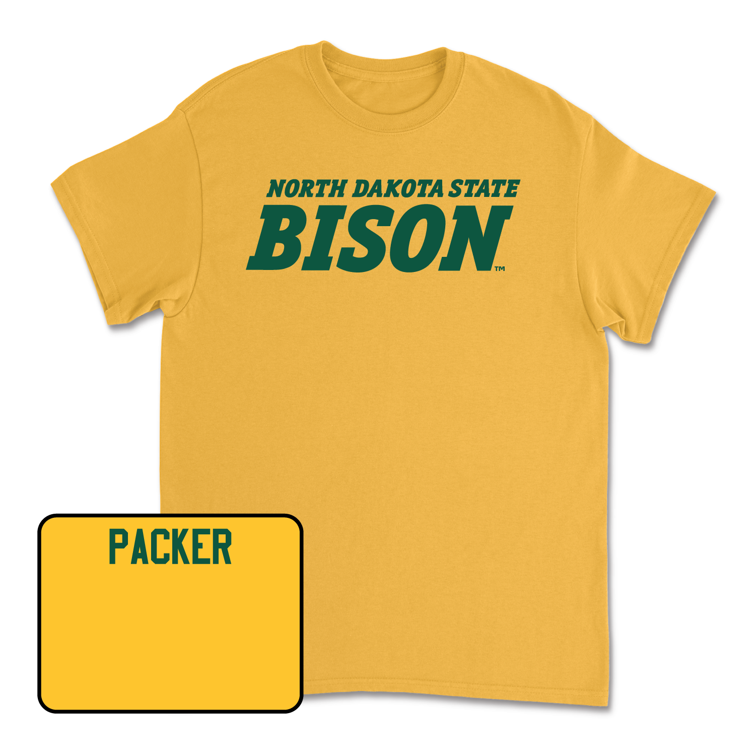 Gold Track & Field Bison Tee Youth Medium / Jack Packer