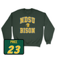 Green Football College Crew 2 Youth Large / Jayden Price | #23