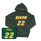 Green Men's Basketball Player Hoodie Youth Large / Joshua Streit | #22