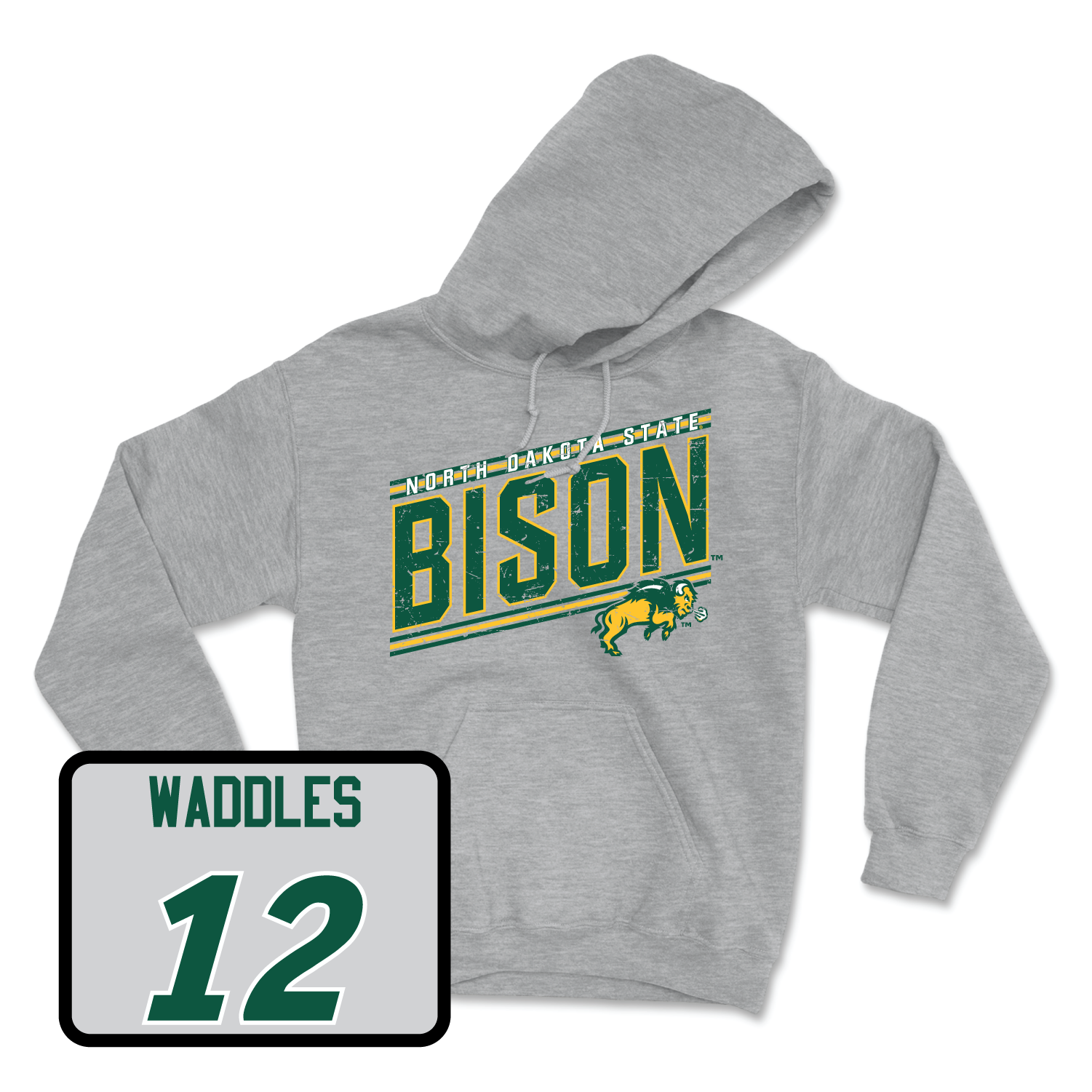 Sport Grey Men's Basketball Vintage Hoodie Youth Small / Lance Waddles | #12