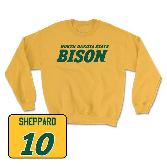 Gold Football Bison Crew 2 Small / Marcus Sheppard | #10