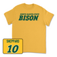 Gold Football Bison Tee 2 2X-Large / Marcus Sheppard | #10