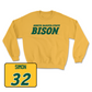 Gold Women's Basketball Bison Crew Youth Large / Miriley Simon | #32