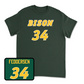 Green Men's Basketball Player Tee Youth Large / Noah Feddersen | #34
