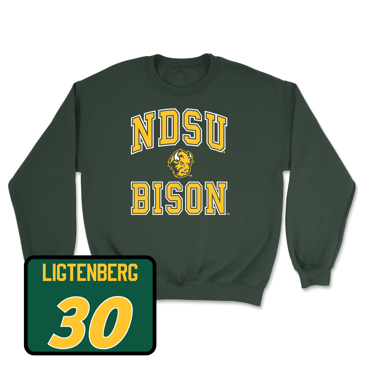 Green Baseball College Crew Youth Small / Reese Ligtenberg | #30