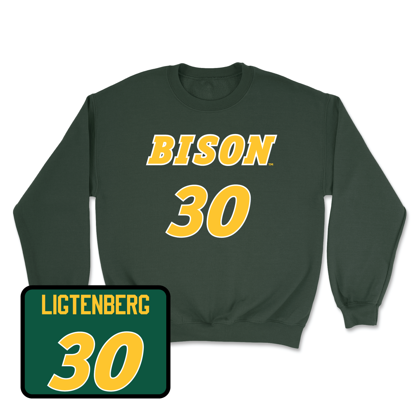 Green Baseball Player Crew Youth Small / Reese Ligtenberg | #30