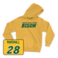 Gold Football Bison Hoodie 2 Youth Small / TK Marshall | #28
