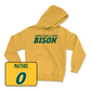 Gold Football Bison Hoodie 3 X-Large / Zach Mathis | #0