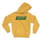 Gold Football Bison Hoodie  - Loshiaka Roques