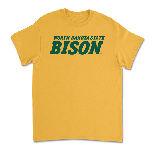 Gold Football Bison Tee  - Logan Kopp