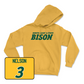 Gold Football Bison Hoodie - RaJa Nelson