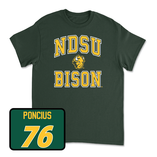 Green Football College Tee - Hunter Poncius