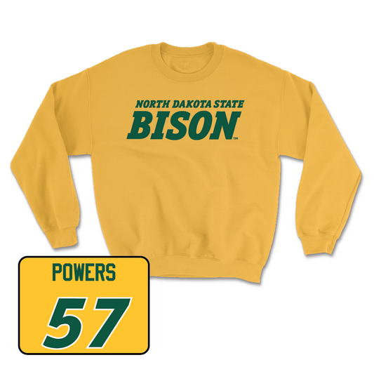 Gold Football Bison Crew - Cade Powers