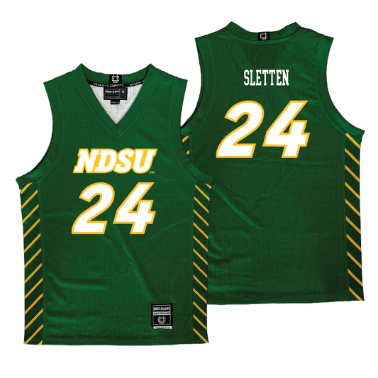 NDSU Men's Basketball Green Jersey - Ryan Sletten | #24