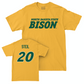 Gold Football Bison Tee  - Will Steil