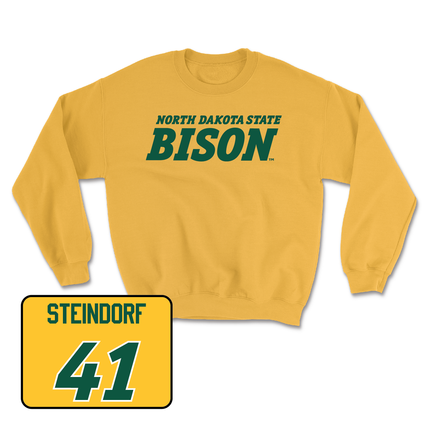 Gold Football Bison Crew - Kaedin Steindorf