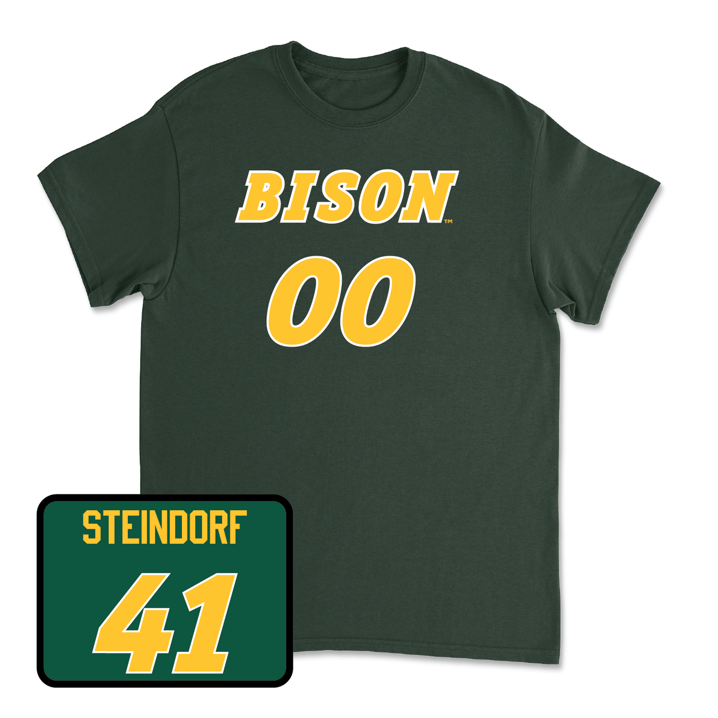 Green Football Player Tee - Kaedin Steindorf