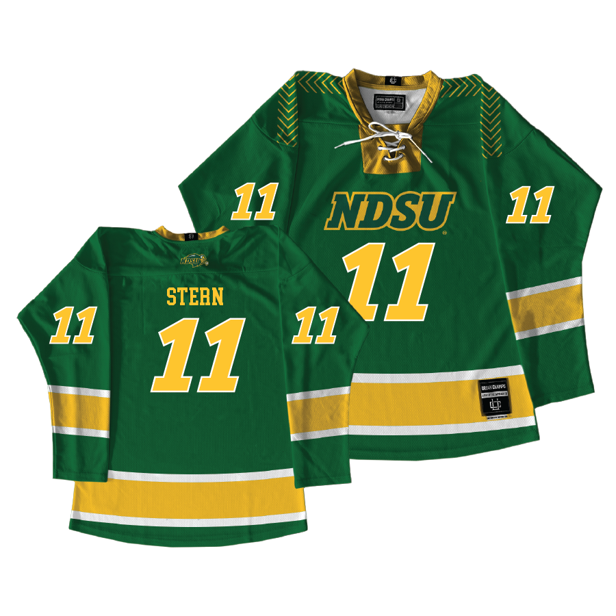 Exclusive: NDSU Women's Basketball Green Hockey Jersey  - Claire Stern