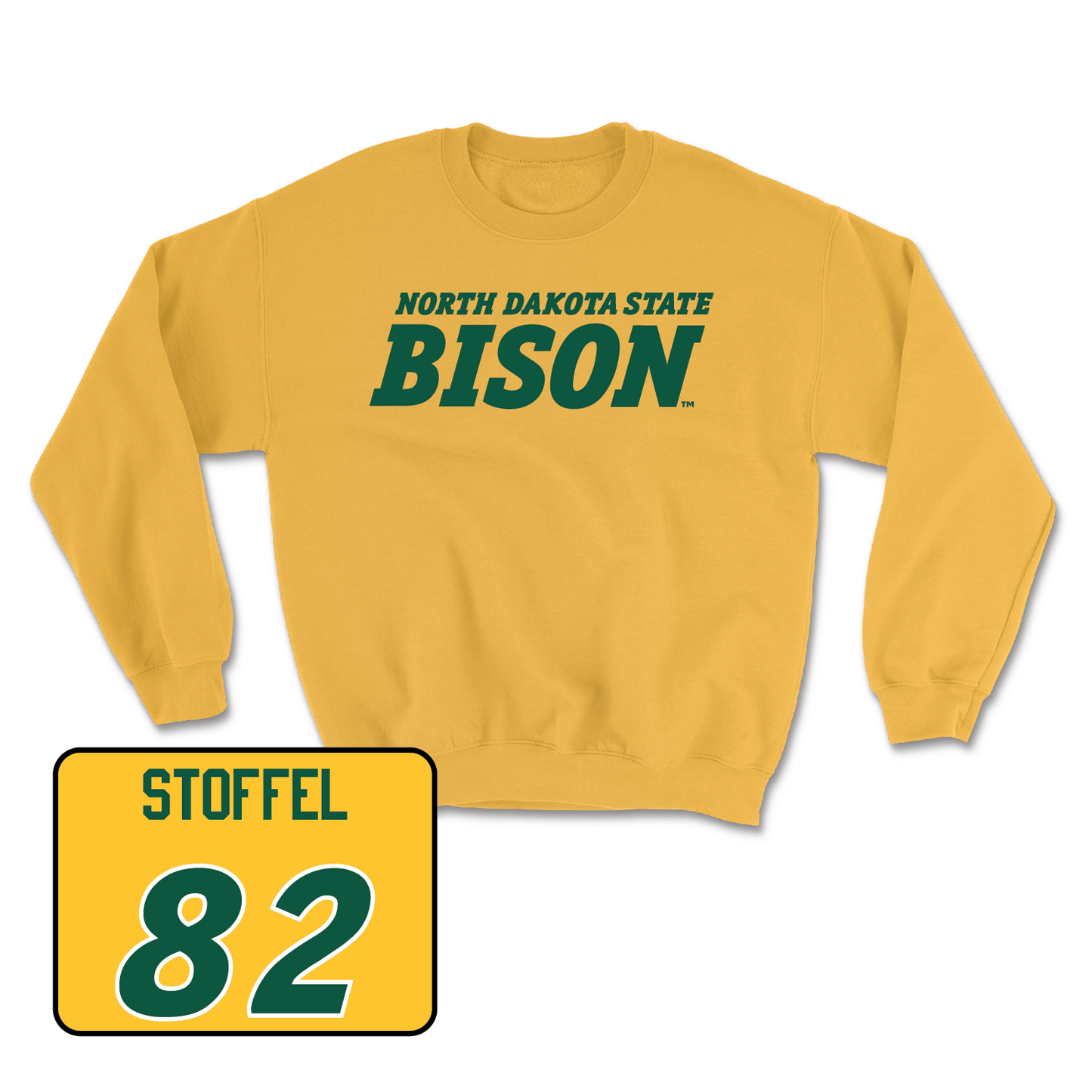 Gold Football Bison Crew - Joe Stoffel