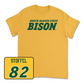 Gold Football Bison Tee - Joe Stoffel