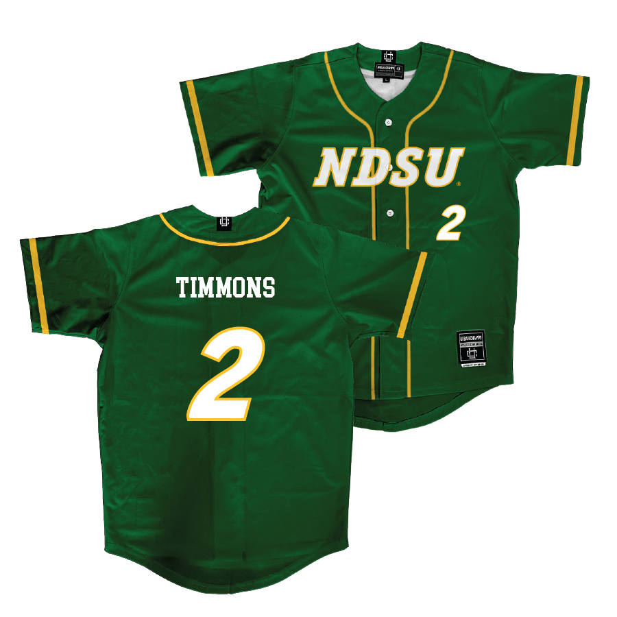 NDSU Baseball Green Jersey - Blake Timmons | #2