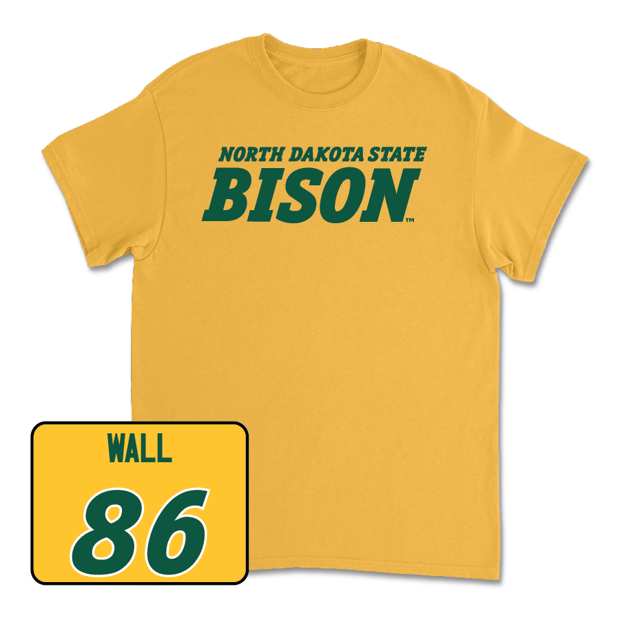 Gold Football Bison Tee - Cedric Wall