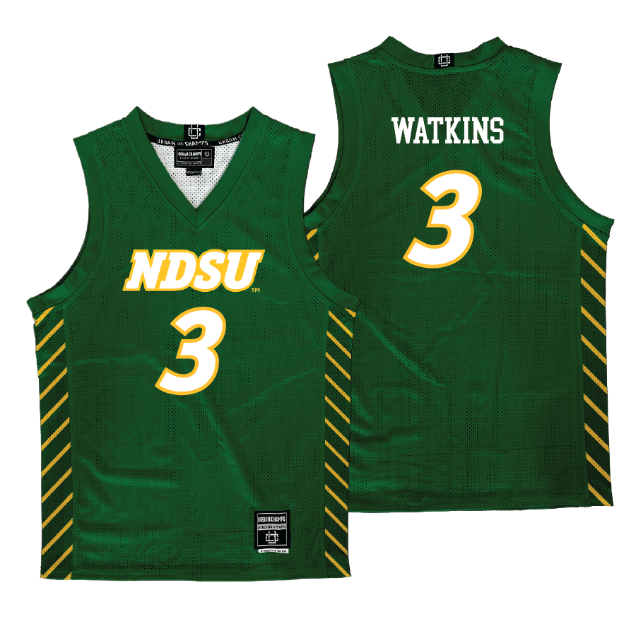 NDSU Men's Basketball Green Jersey  - Brennan Watkins