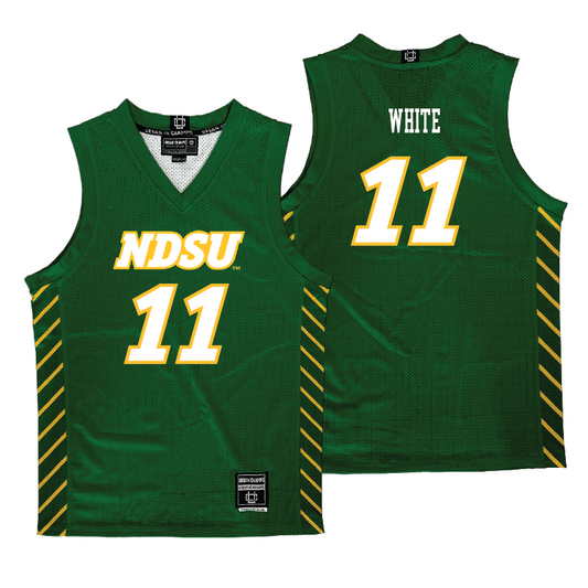 NDSU Men's Basketball Green Jersey - Jacari White | #11