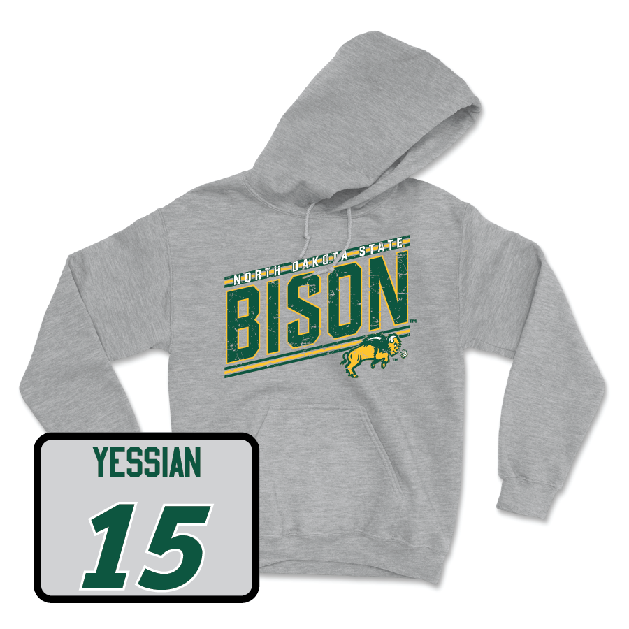 Sport Grey Softball Vintage Hoodie   - Jasmyn Yessian