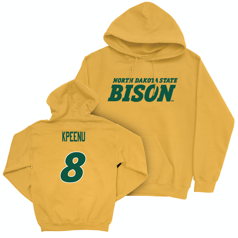 Gold Football Bison Hoodie  - Batika Kpeenu