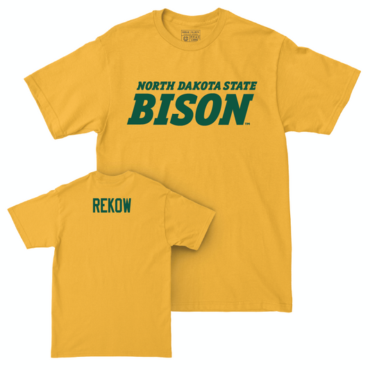 Gold Men's Cross Country Bison Tee  - Carl Rekow