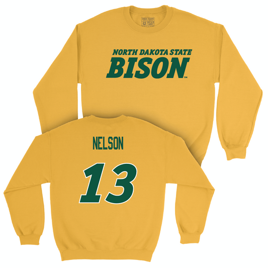 Gold Football Bison Crew  - Najee Nelson