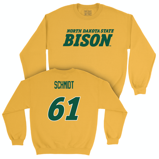 Gold Football Bison Crew  - Gage Schmidt