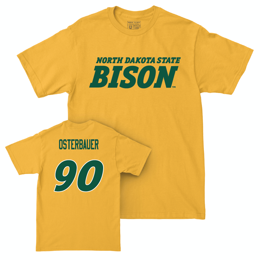 Gold Football Bison Tee  - Wyatt Osterbauer