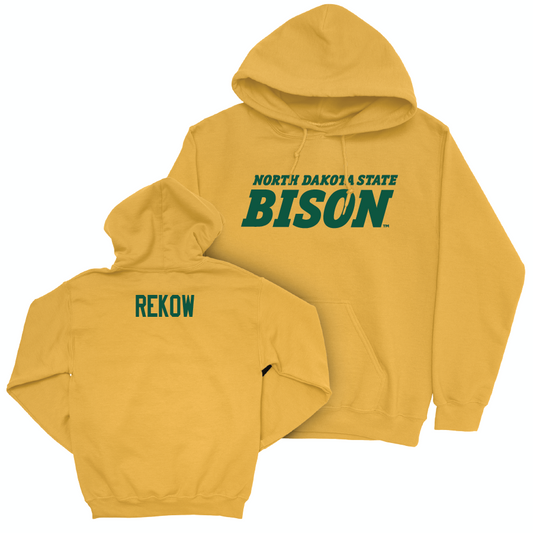 Gold Men's Cross Country Bison Hoodie  - Carl Rekow