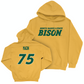 Gold Football Bison Hoodie  - Josh Magin