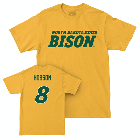 Gold Women's Basketball Bison Tee  - Amelia Hobson