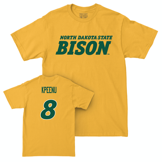 Gold Football Bison Tee  - Batika Kpeenu