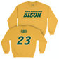 Gold Football Bison Crew  - Kegan Huber