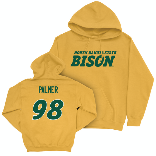 Gold Football Bison Hoodie   - Brennan Palmer