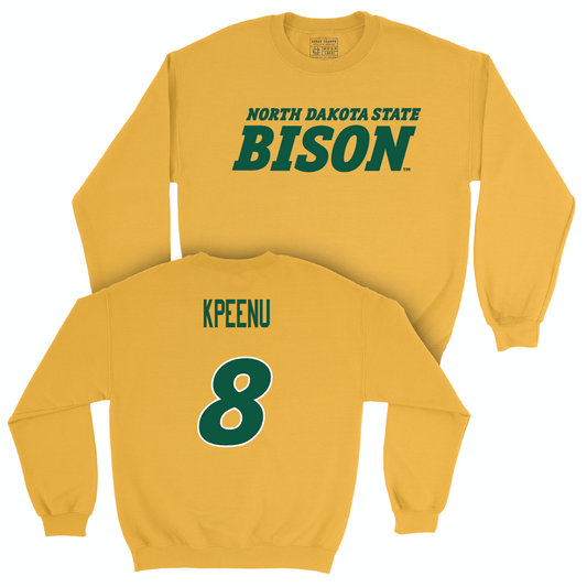 Gold Football Bison Crew  - Batika Kpeenu